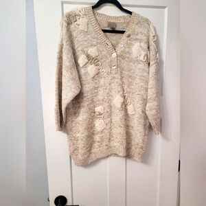 ANN WI cotton and acrylic  fun knit sweater in size large